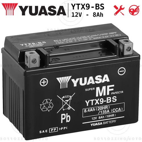 Batteria yuasa ytx9 - batteria, ytx9-bs