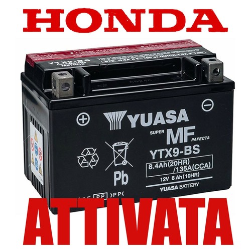 Batteria yuasa ytx9 honda - batteria,